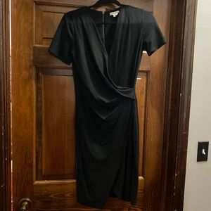 Helmet Lang Felted Wool Wrap Dress